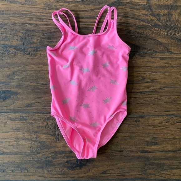 Bmagical, Girls, Bathing Suit, One-Piece, Pink, Barbiecore, Unicorns, Size 5 - Picture 1 of 12